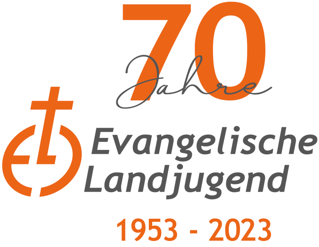 Logo zum Jubiläum der Evangelischen Landjugend 2023